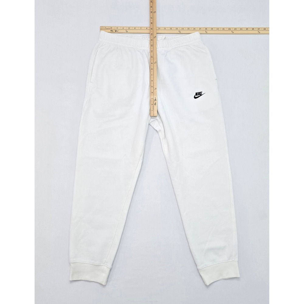 Nike Sportswear Club Fleece Joggers Mens 2XL White BV2671-100 Sweatpants - Picture 7 of 12